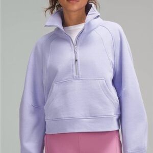 Lululemon Athletica Light Purple Half-Zip Sweatshirt